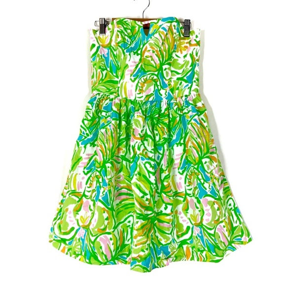 Lilly Pulitzer Dresses & Skirts - Lilly Pulitzer | Richelle Elephant Ears Strapless Dress 0